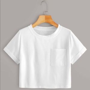 Cotton On white cropped tee